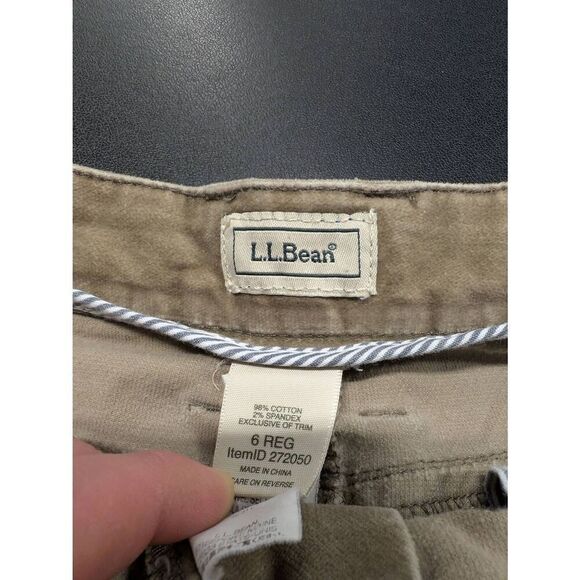 VINTAGE LL Bean Skirt Corduroy A Line Button Zipper Pocket Brown Women's 6 - Picture 3 of 5